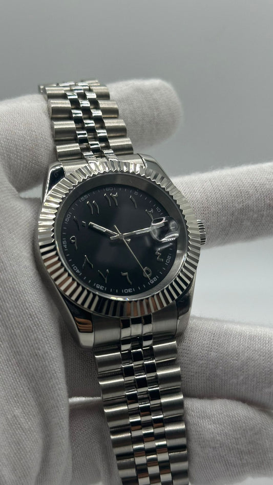 Black Arabic Dial Watch